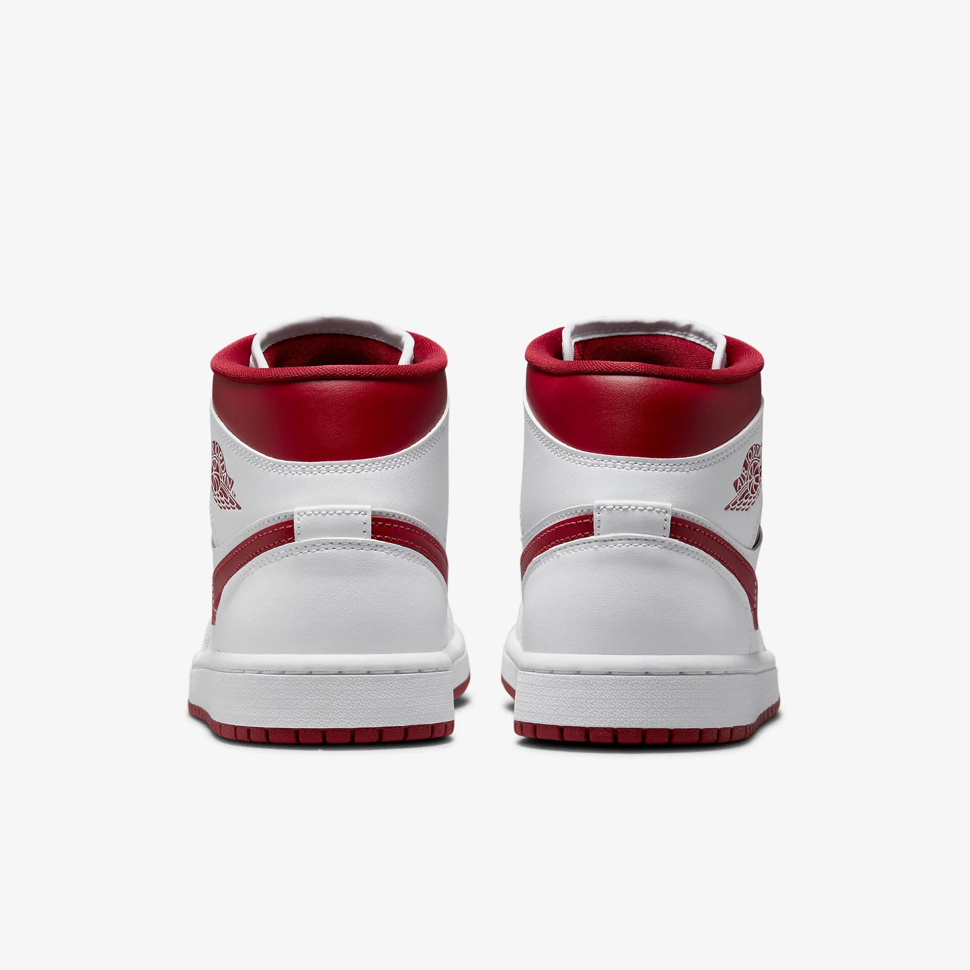 Air Jordan 1 Mid "Reverse Chicago" (White/Pomegranate)(BQ6472-161)