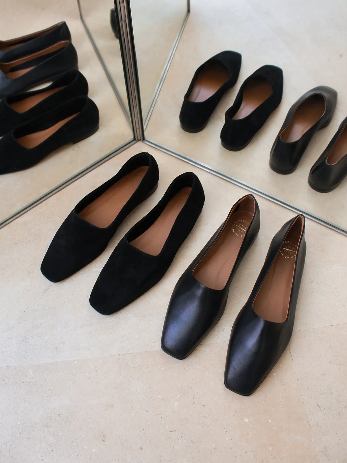 Andrano Black Suede Loafers