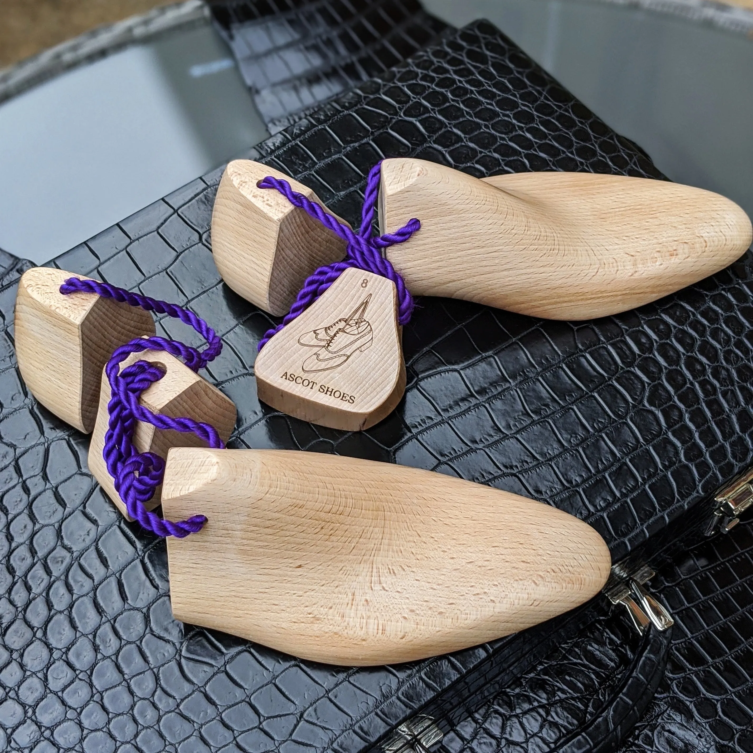 Belgian Loafer - Tan Suede & Orange Crocodile