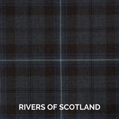 Black Herringbone Crail Kilt Outfit for Hire