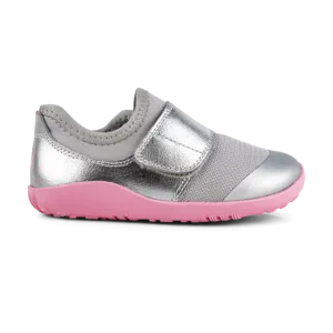 Bobux IW Dimension II  Silver Metallic & Candy Trainers