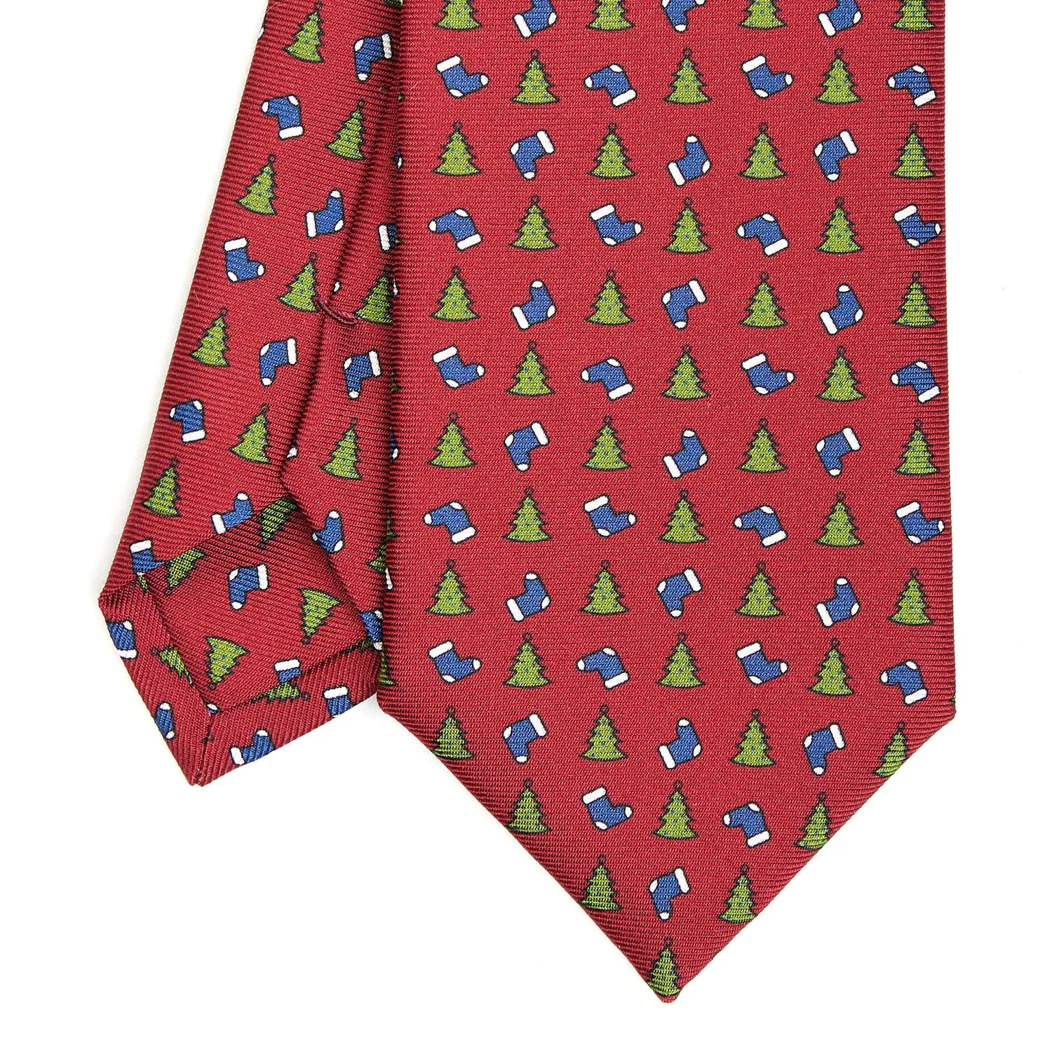 BURGUNDY SARTORIAL HOLIDAY SILK TIE