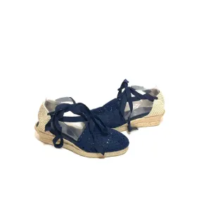 Casa Hernanz Navy Lace & Jute Espadrilles | Brand New |