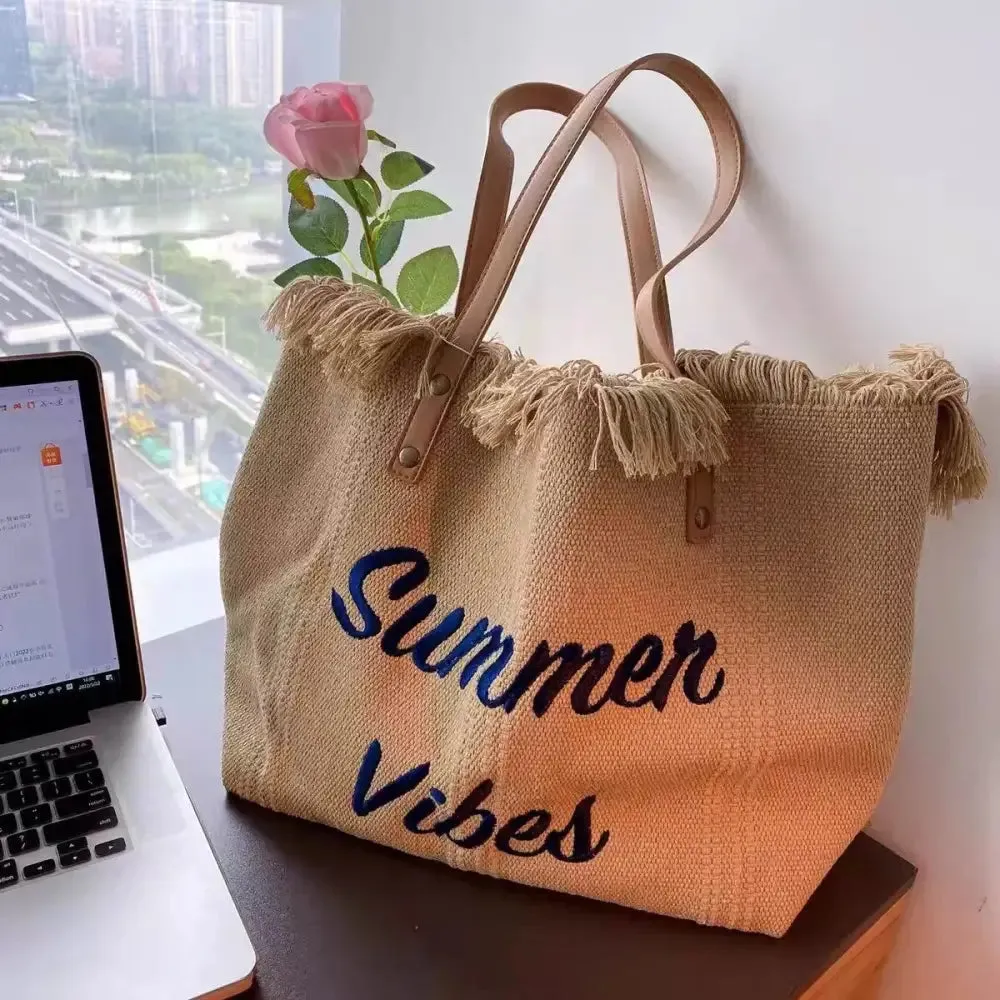 Casual Canvas Large Tote Bag  Stylish and Durable Everyday Accessory