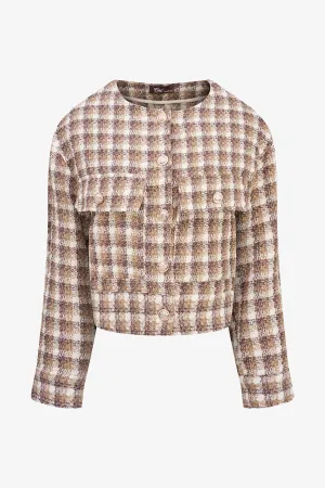 Checkered Tweed Jacket | Ema&Carla