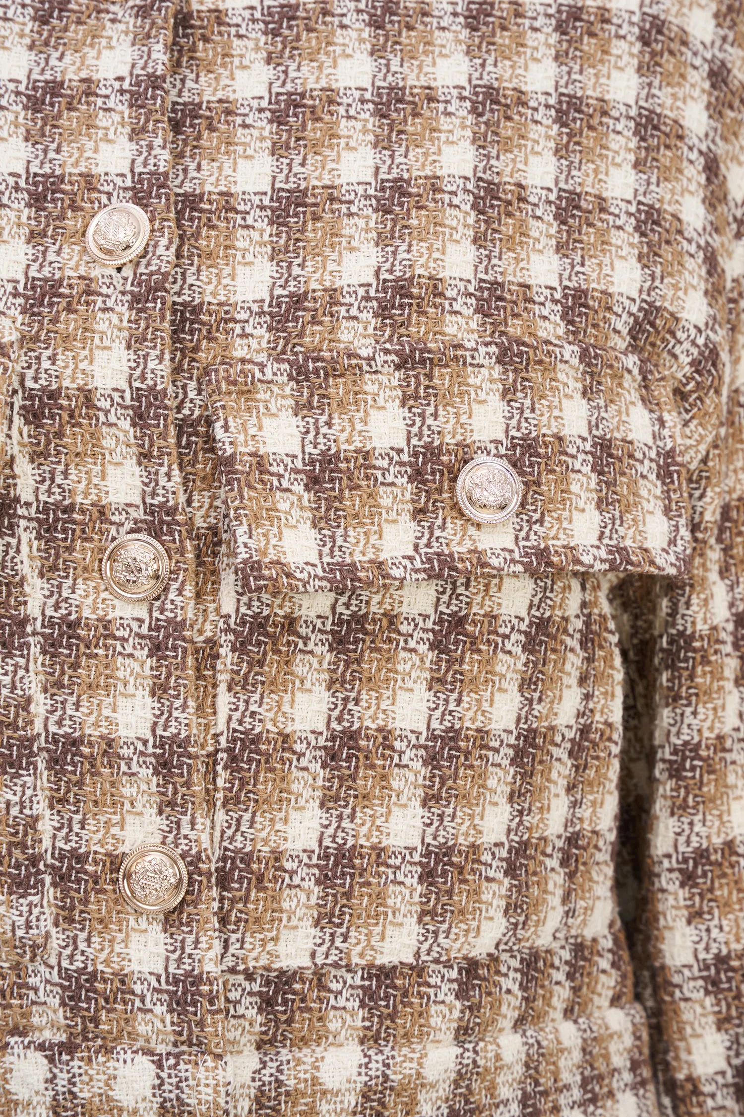 Checkered Tweed Jacket | Ema&Carla
