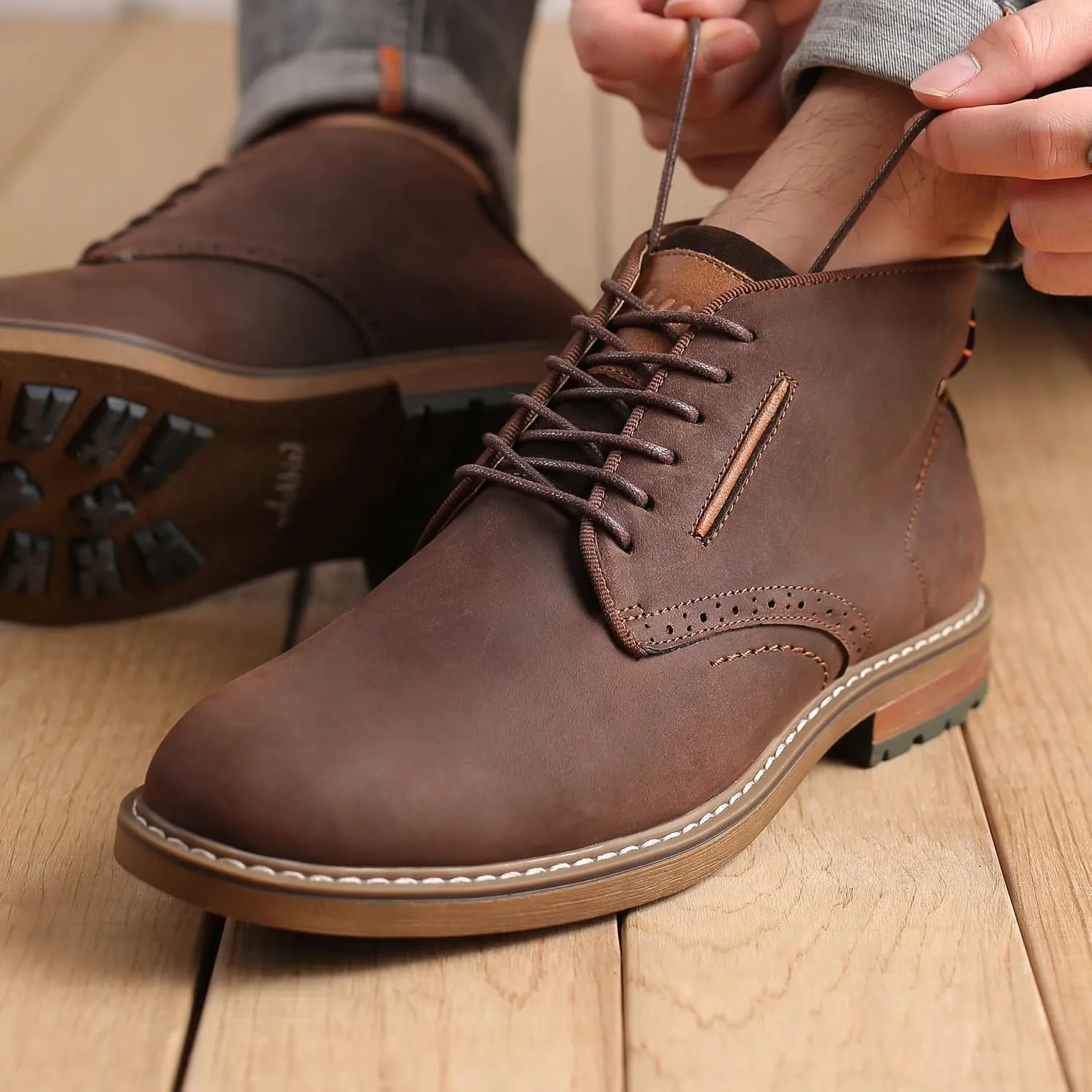 Chukka Boots Fashion and Comfort Casual Oxfords Ankle Lace Up Boot