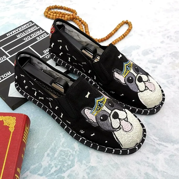 Dog Espadrilles Slip On Shoes