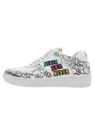 DOGO "Dice" Never Say Never White sneaker