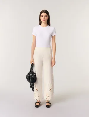 Embroidered trousers