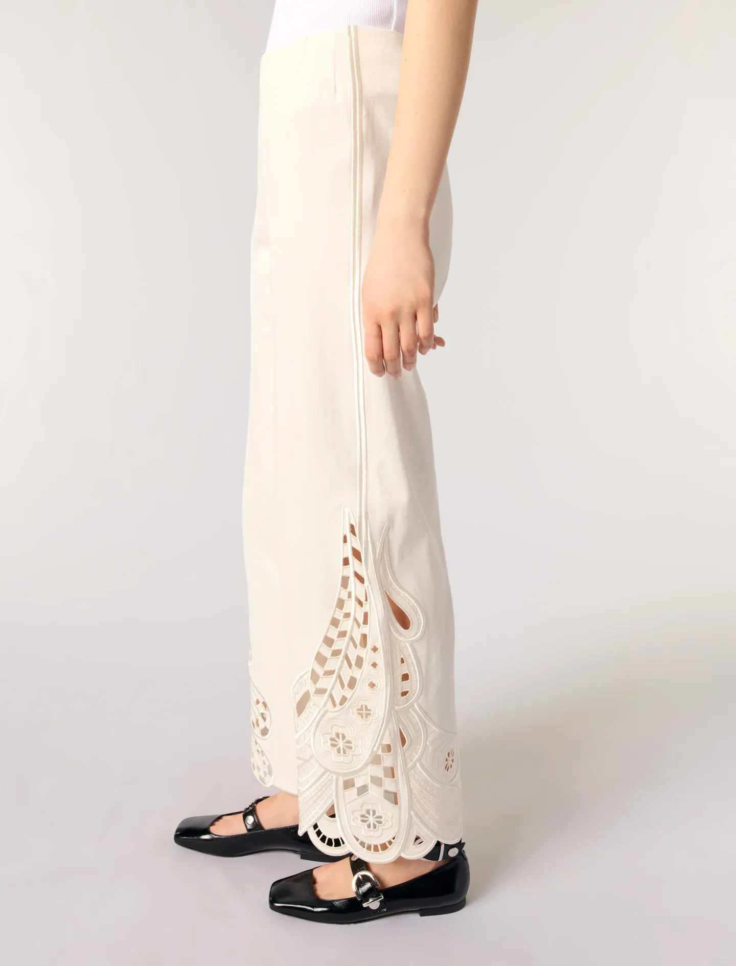Embroidered trousers