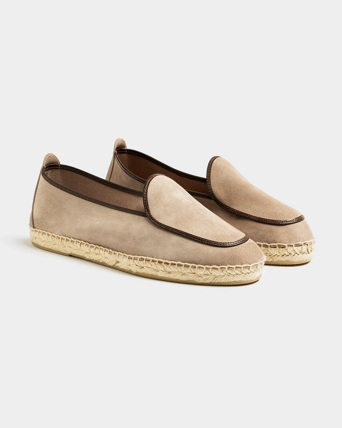 Espadrilles Belgian Loafer Style Sand Suede
