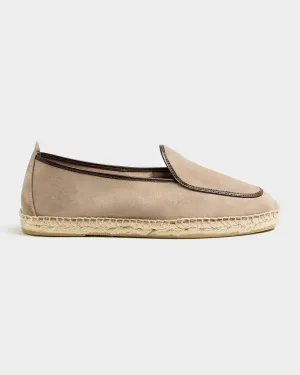 Espadrilles Belgian Loafer Style Sand Suede