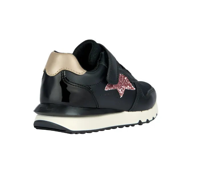 Geox Girls Trainer J Fastics G. C J35GZ Black/Dark Pink