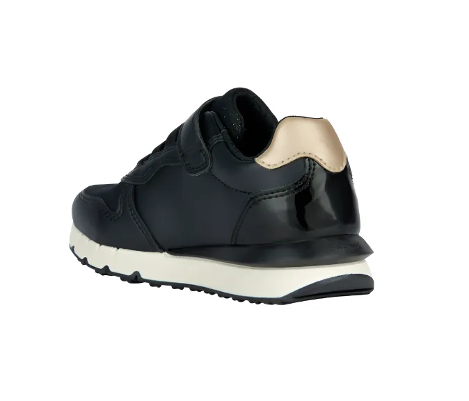 Geox Girls Trainer J Fastics G. C J35GZ Black/Dark Pink