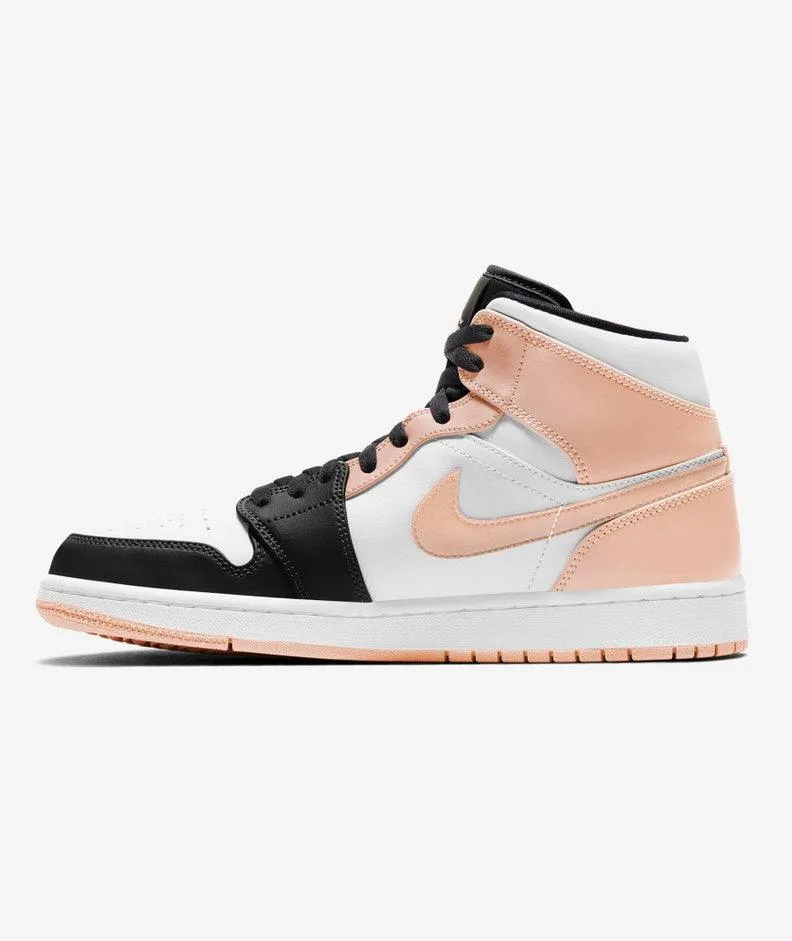 Jordan 1 Mid Arctic Orange Black Toe 'Crimson Tint'