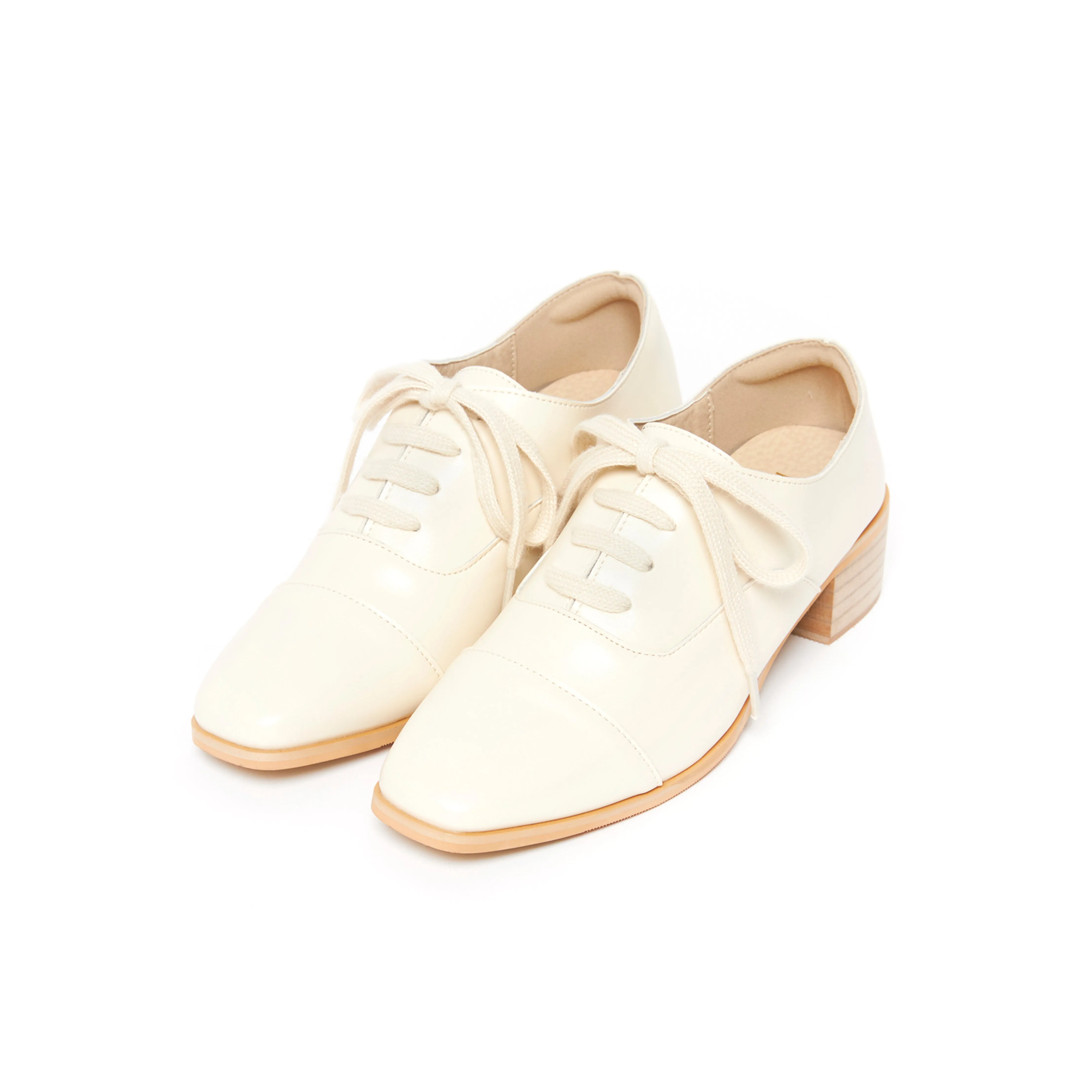 Kiff Laces Oxfords - Beige ( BEI )