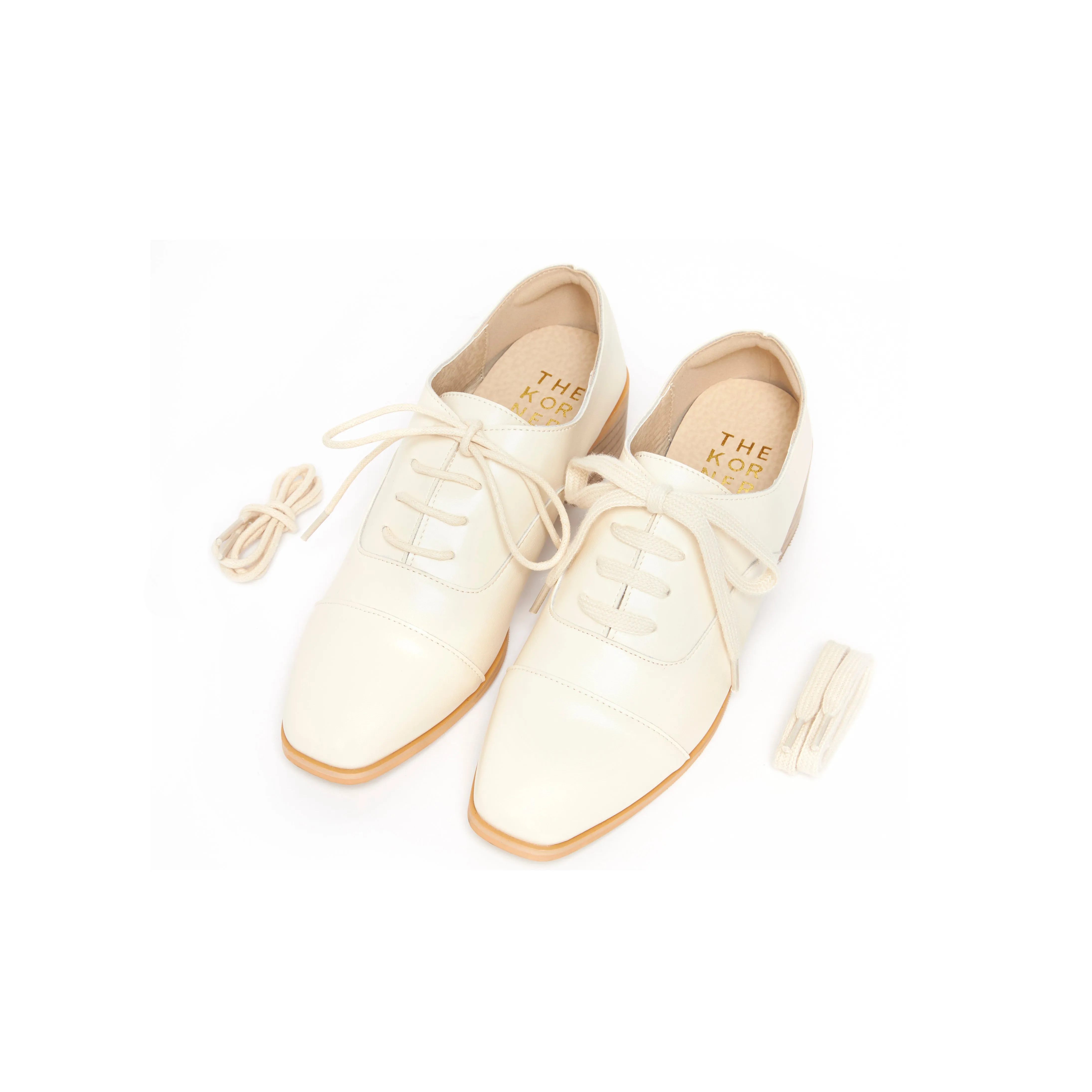 Kiff Laces Oxfords - Beige ( BEI )