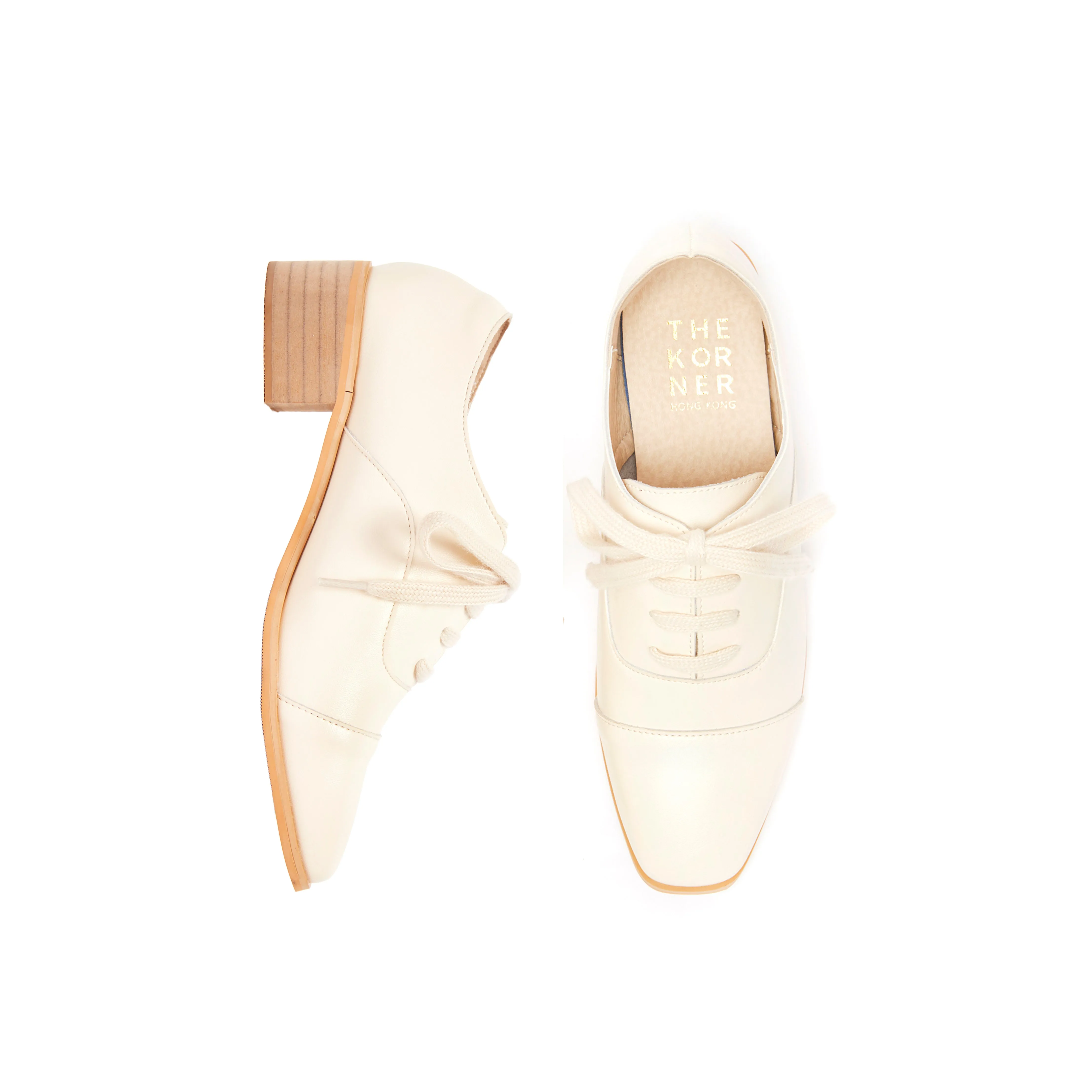 Kiff Laces Oxfords - Beige ( BEI )