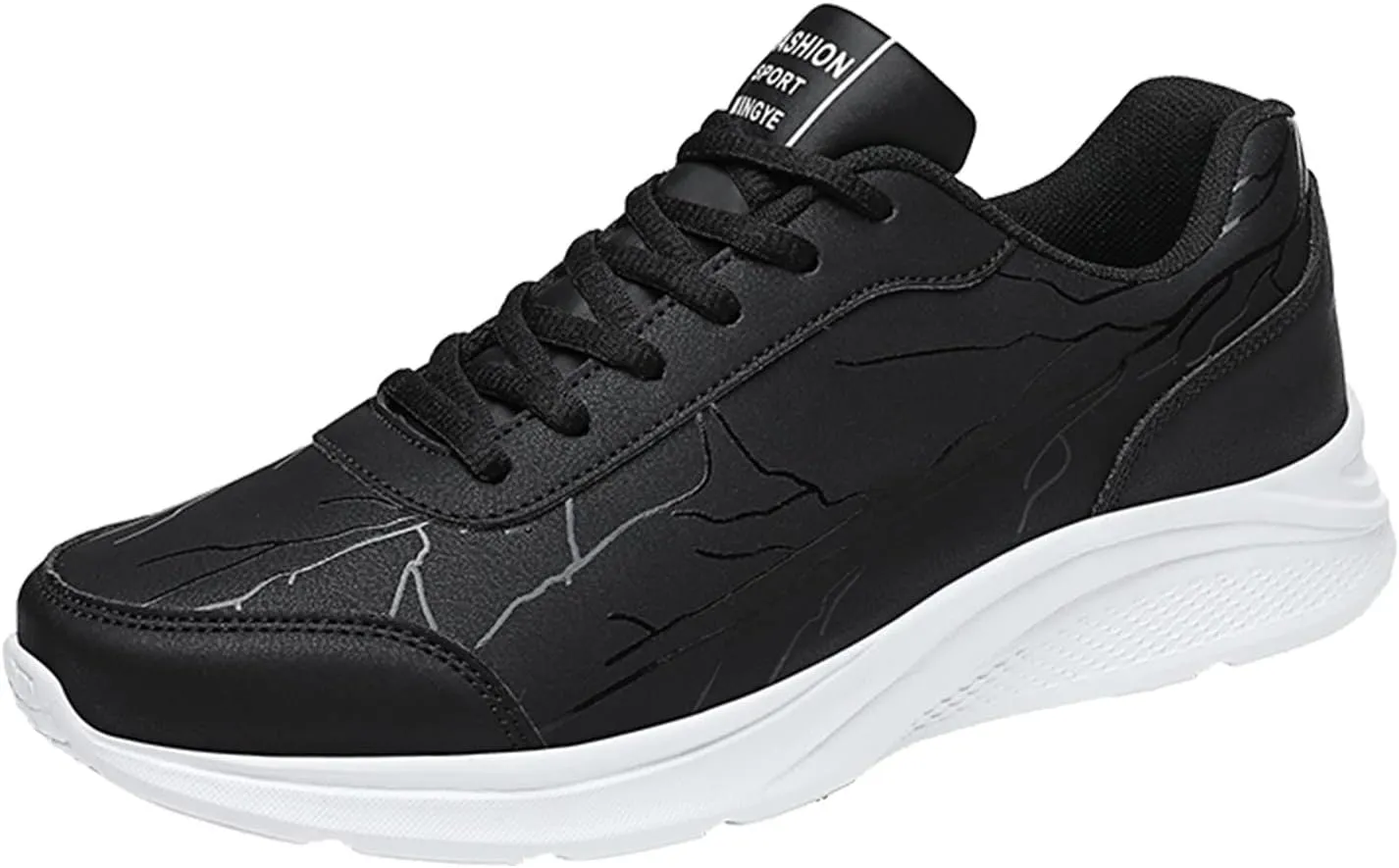 Men's Athletic Running Shoes Comfortable Breathable Stretch Canvas Slip On Sneaker Men's Business Casual Shoes