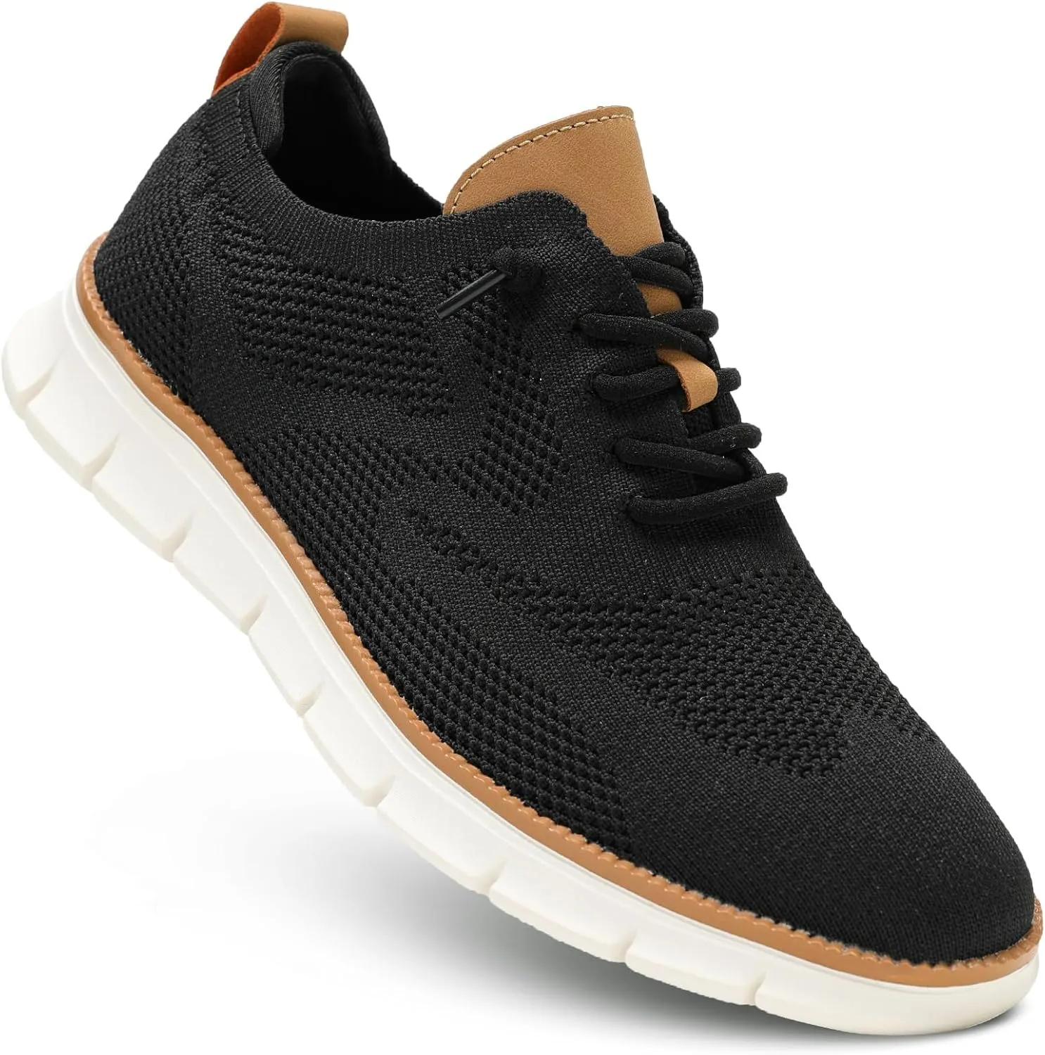 Men's Casual Dress Shoes Fashion Walking Sneakers Mesh Business Oxfords Work Lightweight Soft Sole