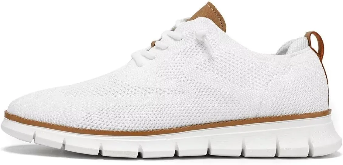 Men's Casual Dress Shoes Fashion Walking Sneakers Mesh Business Oxfords Work Lightweight Soft Sole