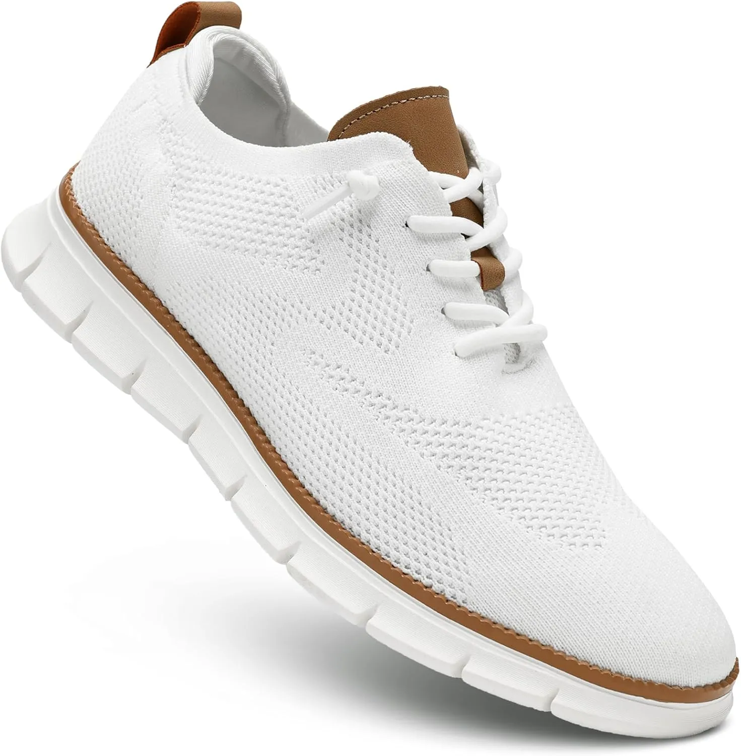 Men's Casual Dress Shoes Fashion Walking Sneakers Mesh Business Oxfords Work Lightweight Soft Sole