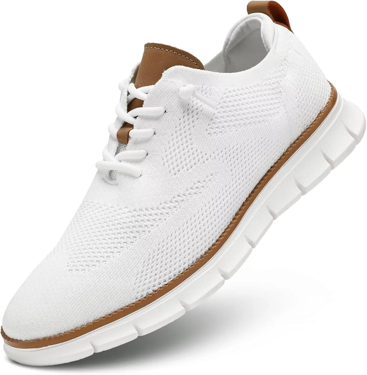 Men's Casual Dress Shoes Fashion Walking Sneakers Mesh Business Oxfords Work Lightweight Soft Sole