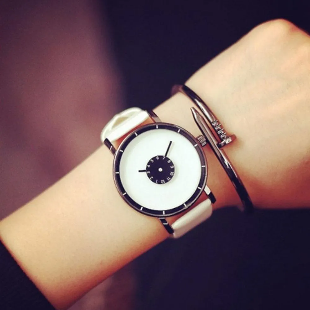 Minimalist Leather Watch  - Good choice for Your a Casual Look