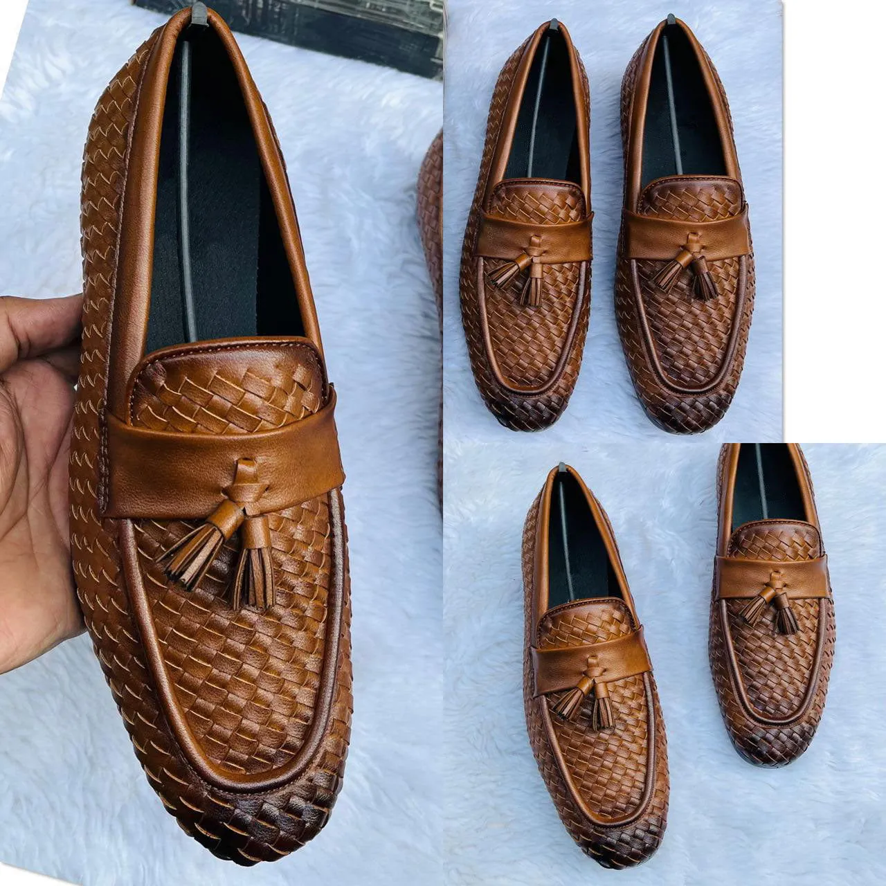 New Elegant Tassel Crocs Patent Moccasins