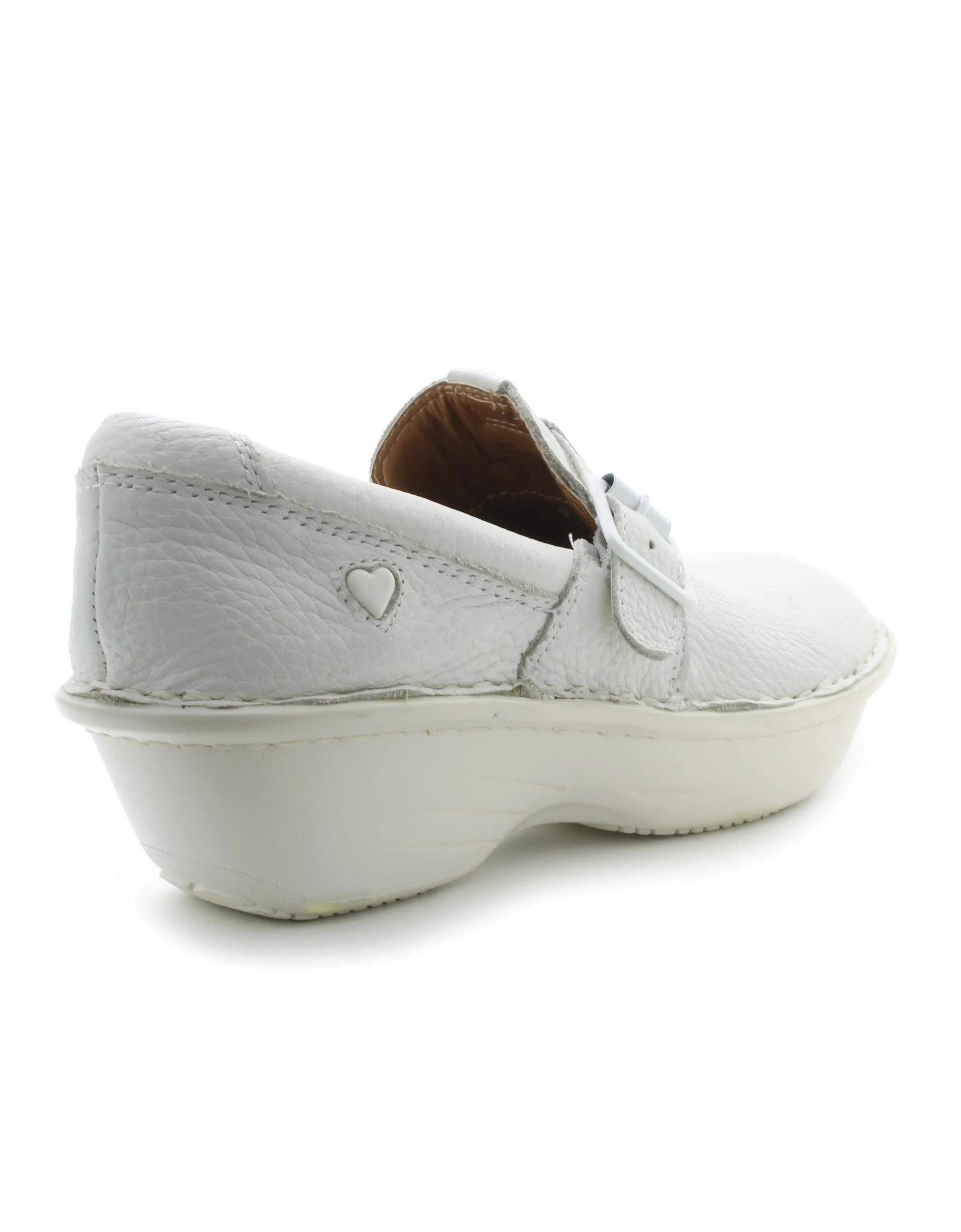 Nurse Mates Women's Gelsey Shoe in White (Wide)
