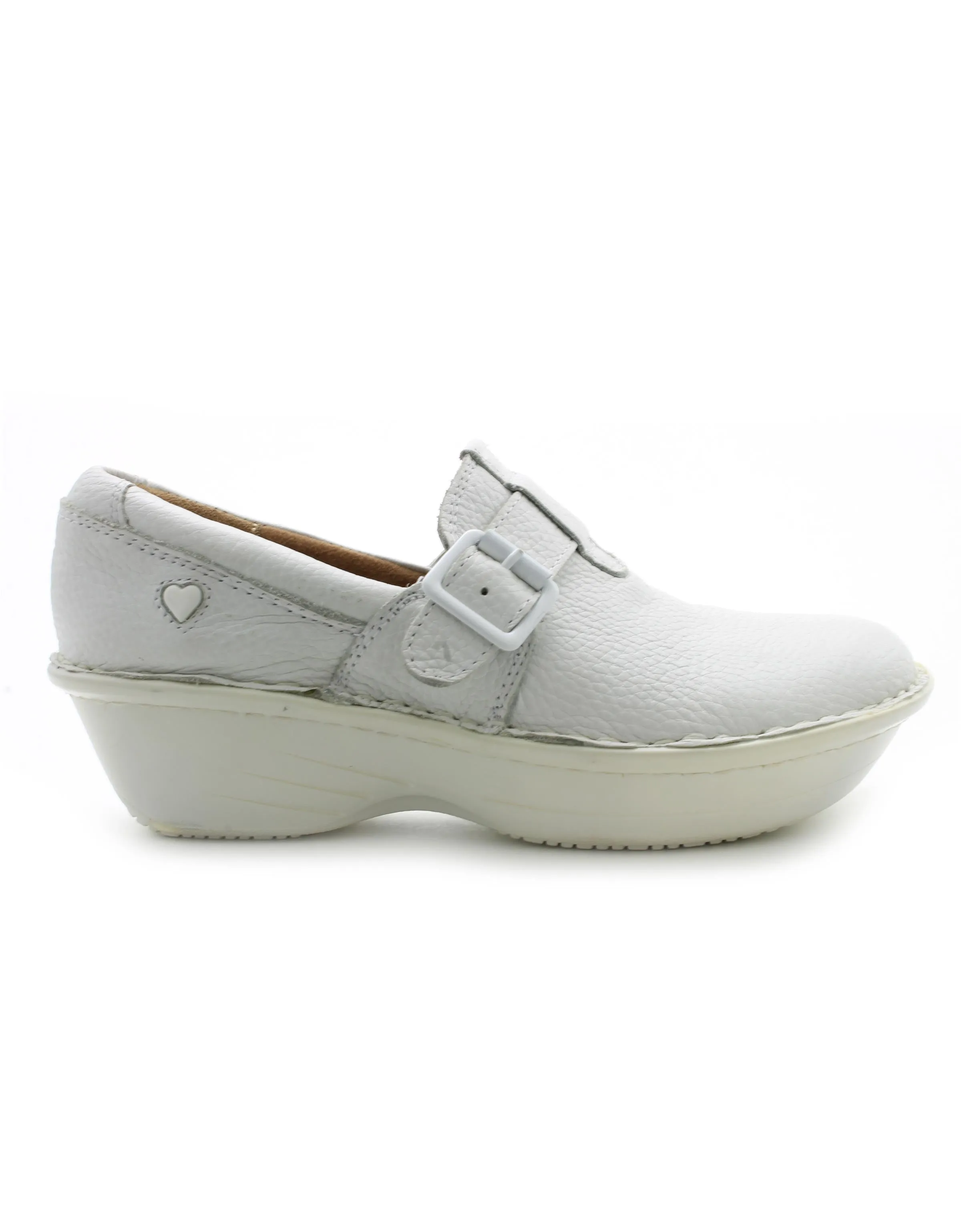 Nurse Mates Women's Gelsey Shoe in White (Wide)