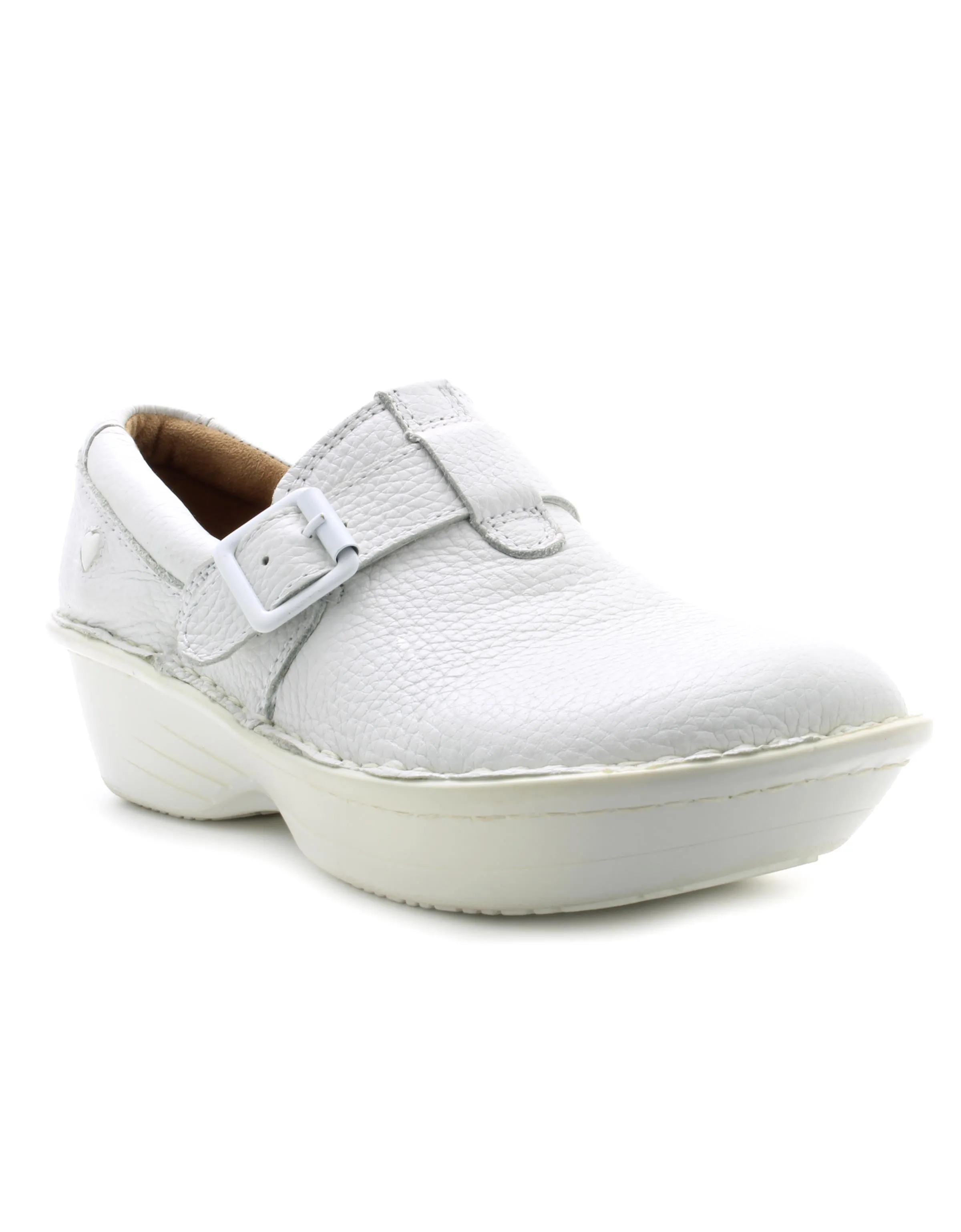 Nurse Mates Women's Gelsey Shoe in White (Wide)
