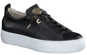 PAUL GREEN 5017  Black leather chunky sole  trainer