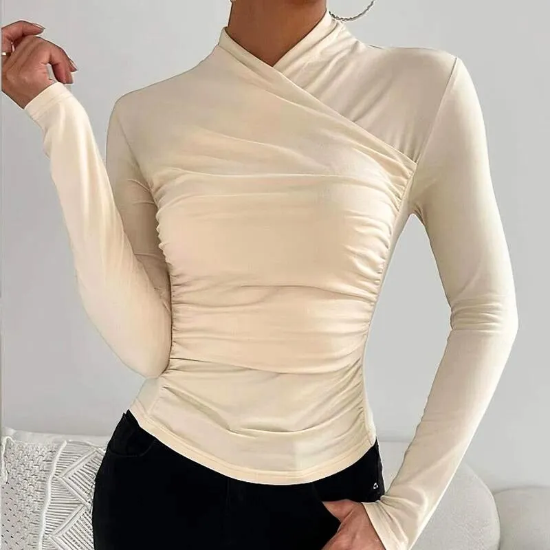 QUINN - CROSS NECK TOP
