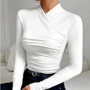 QUINN - CROSS NECK TOP