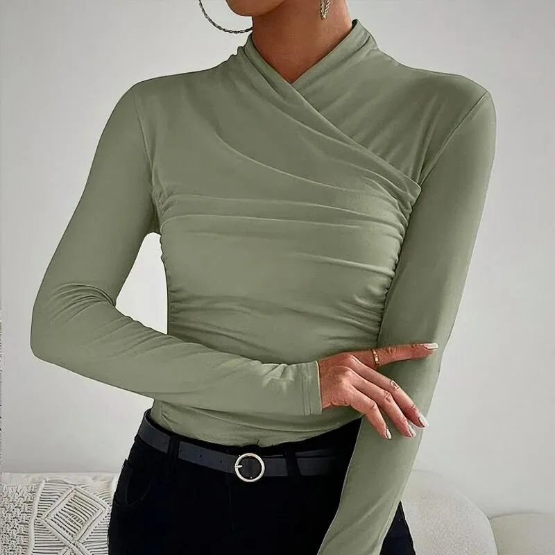 QUINN - CROSS NECK TOP