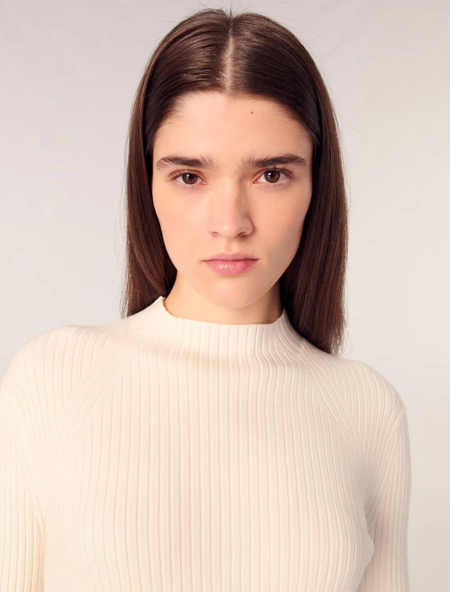 Rib knit jumper