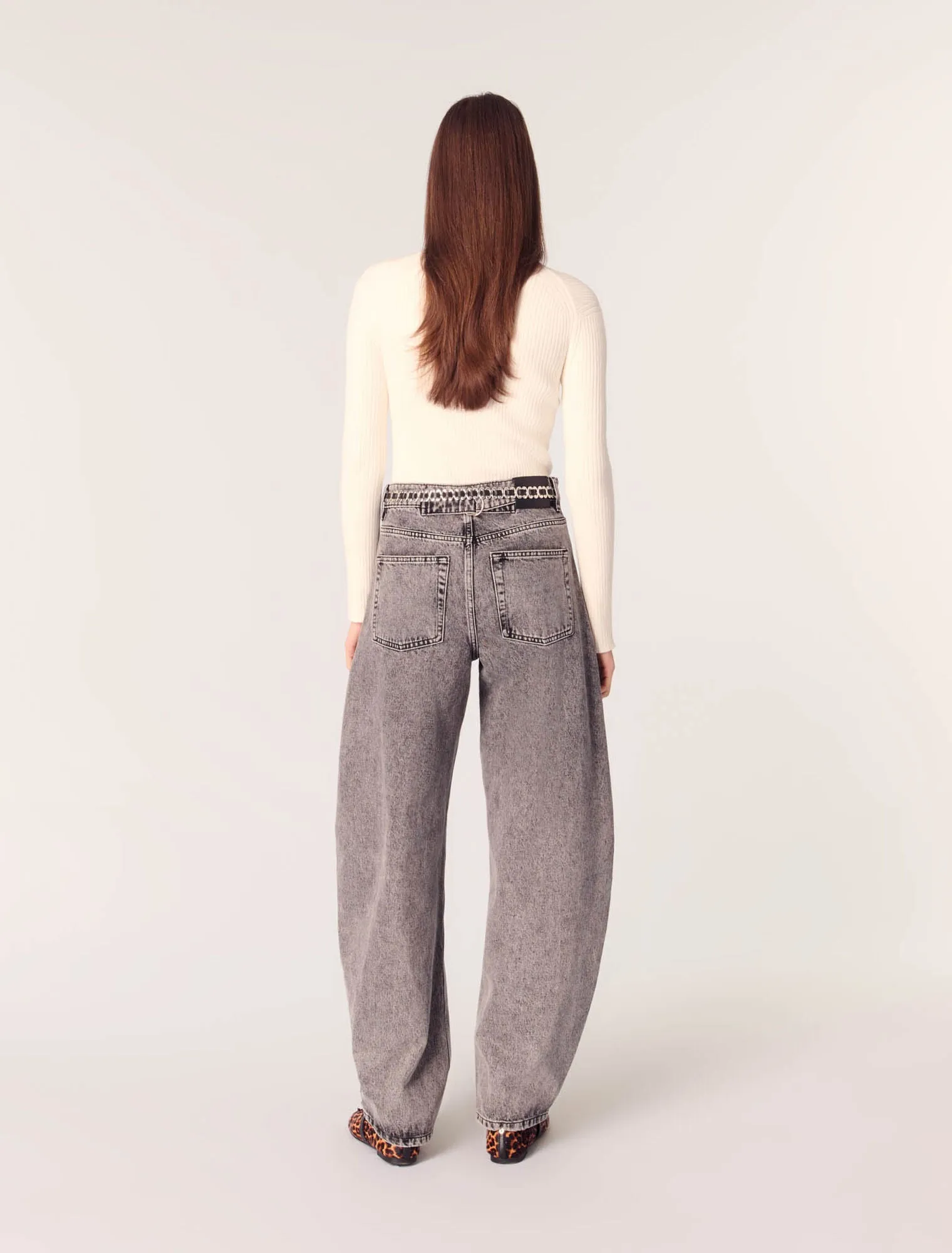 Rib knit jumper