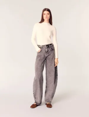 Rib knit jumper