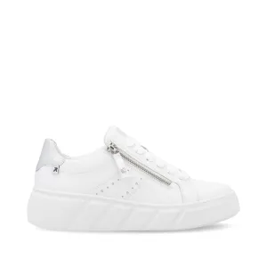Rieker Womens Evolution Leather Trainers - White