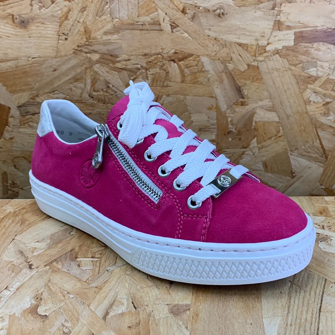 Rieker Womens Fashion Trainers - Pink
