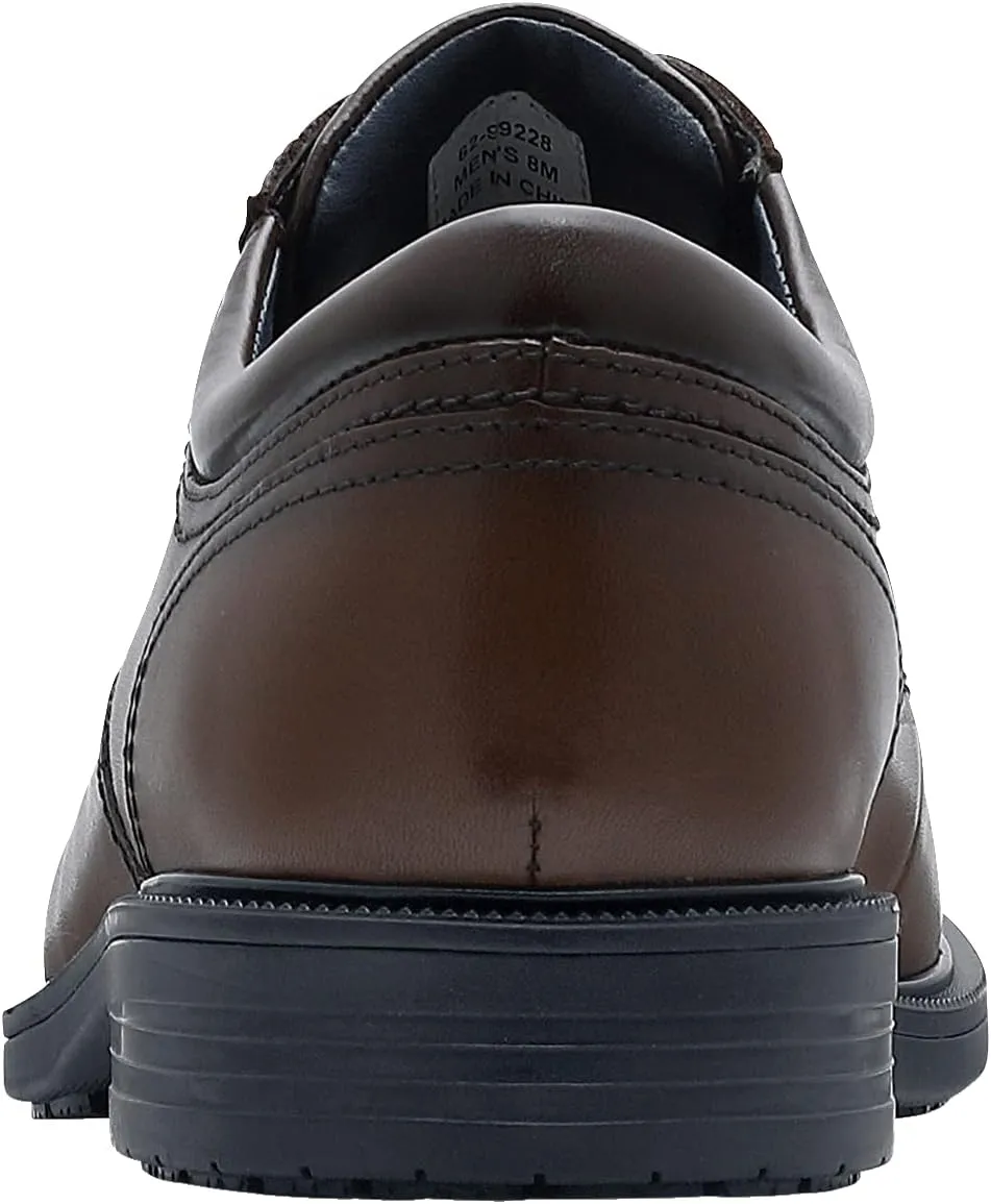 Shoes for Crews Dress Shoes for Men, Mens Oxfords, Zapatos De Vestir para Hombre, Slip Resistant, Safety, Brown or Black