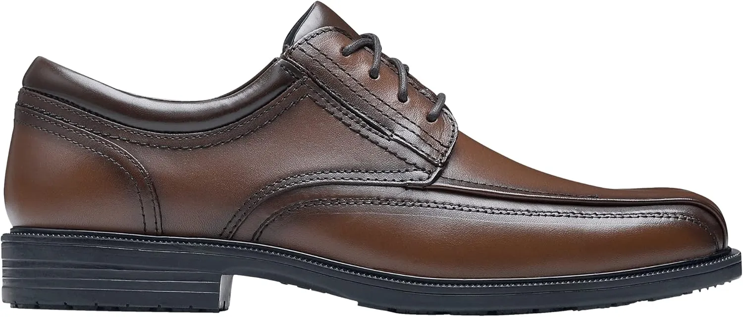 Shoes for Crews Dress Shoes for Men, Mens Oxfords, Zapatos De Vestir para Hombre, Slip Resistant, Safety, Brown or Black