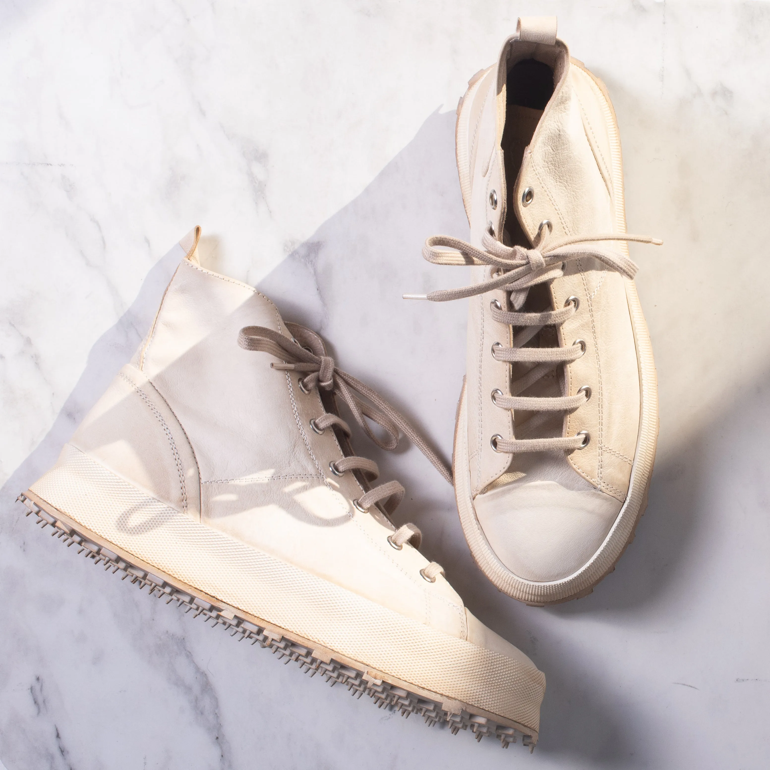 Shoto HI Top Leather Sneaker (Sand)