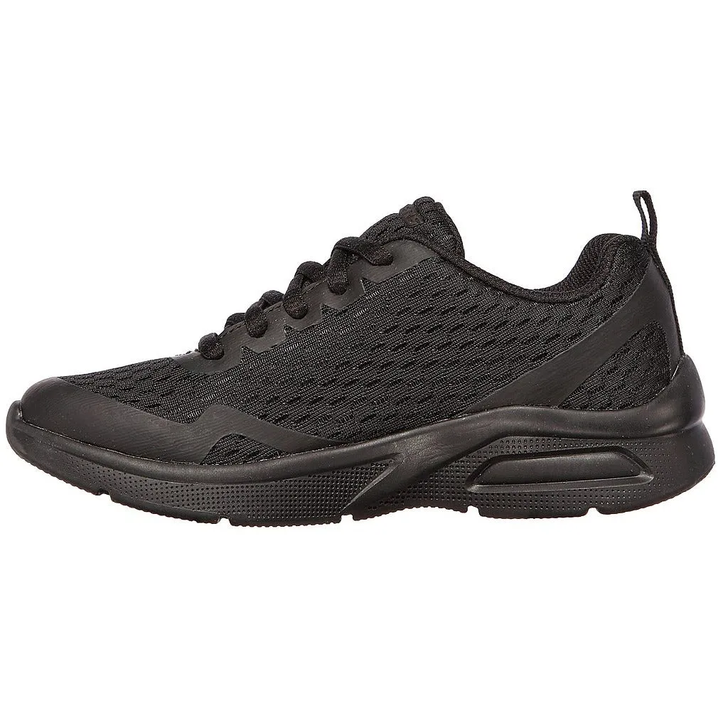 Skechers air-cushioned youths trainer with lace 403774  BLACK