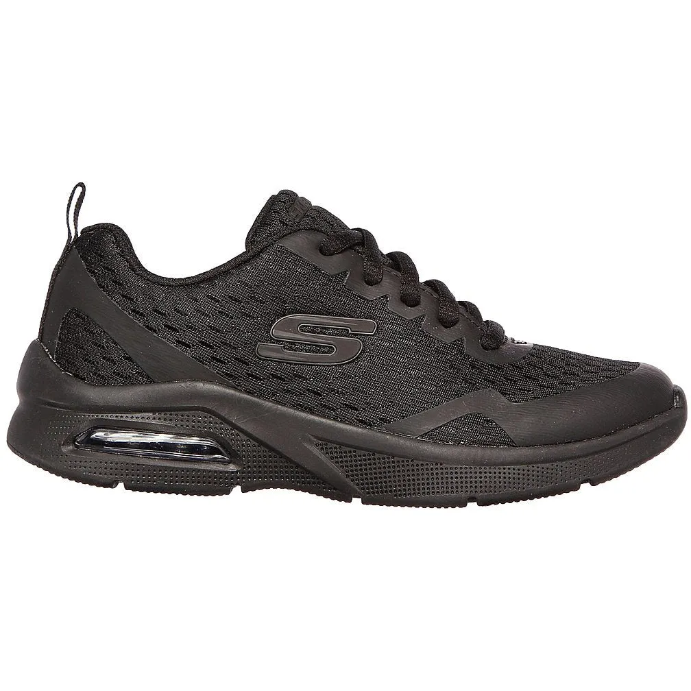 Skechers air-cushioned youths trainer with lace 403774  BLACK