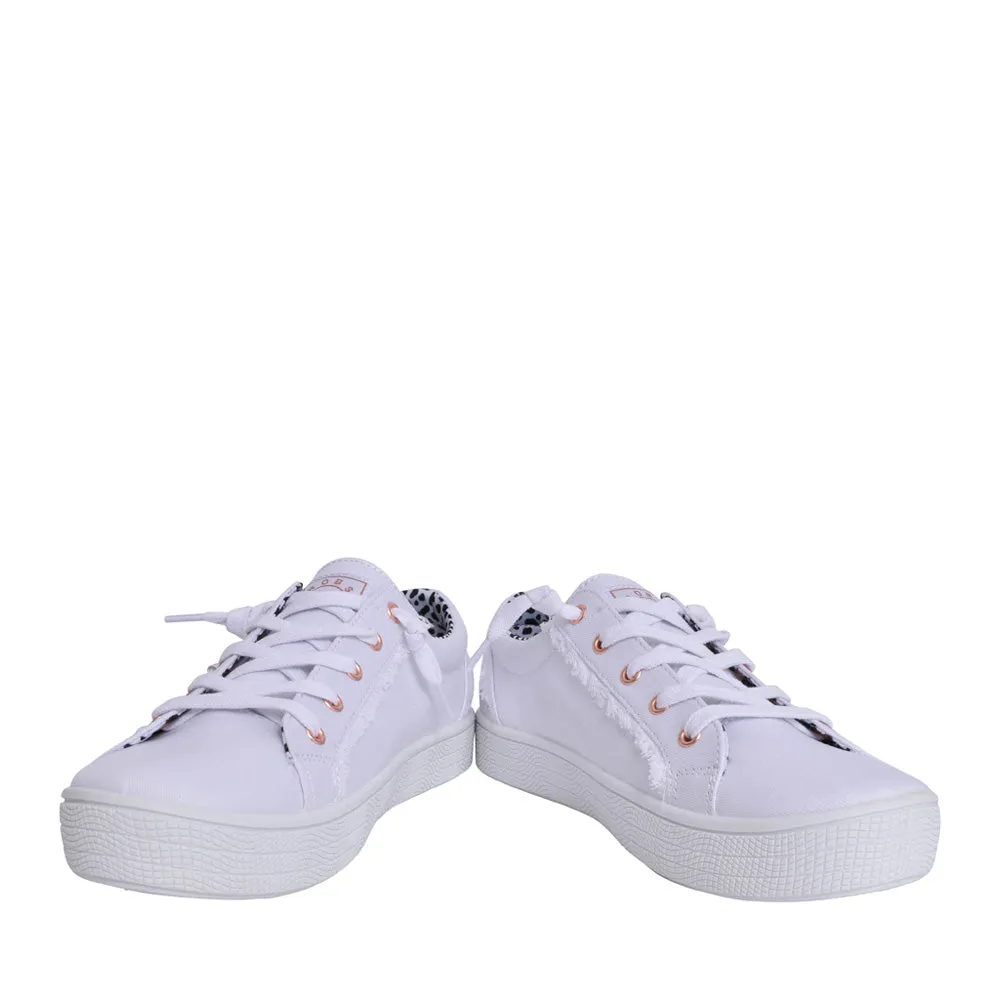 SKECHERS LADIES 113328 BOBS 2CUTE4U TRAINER IN WHITE