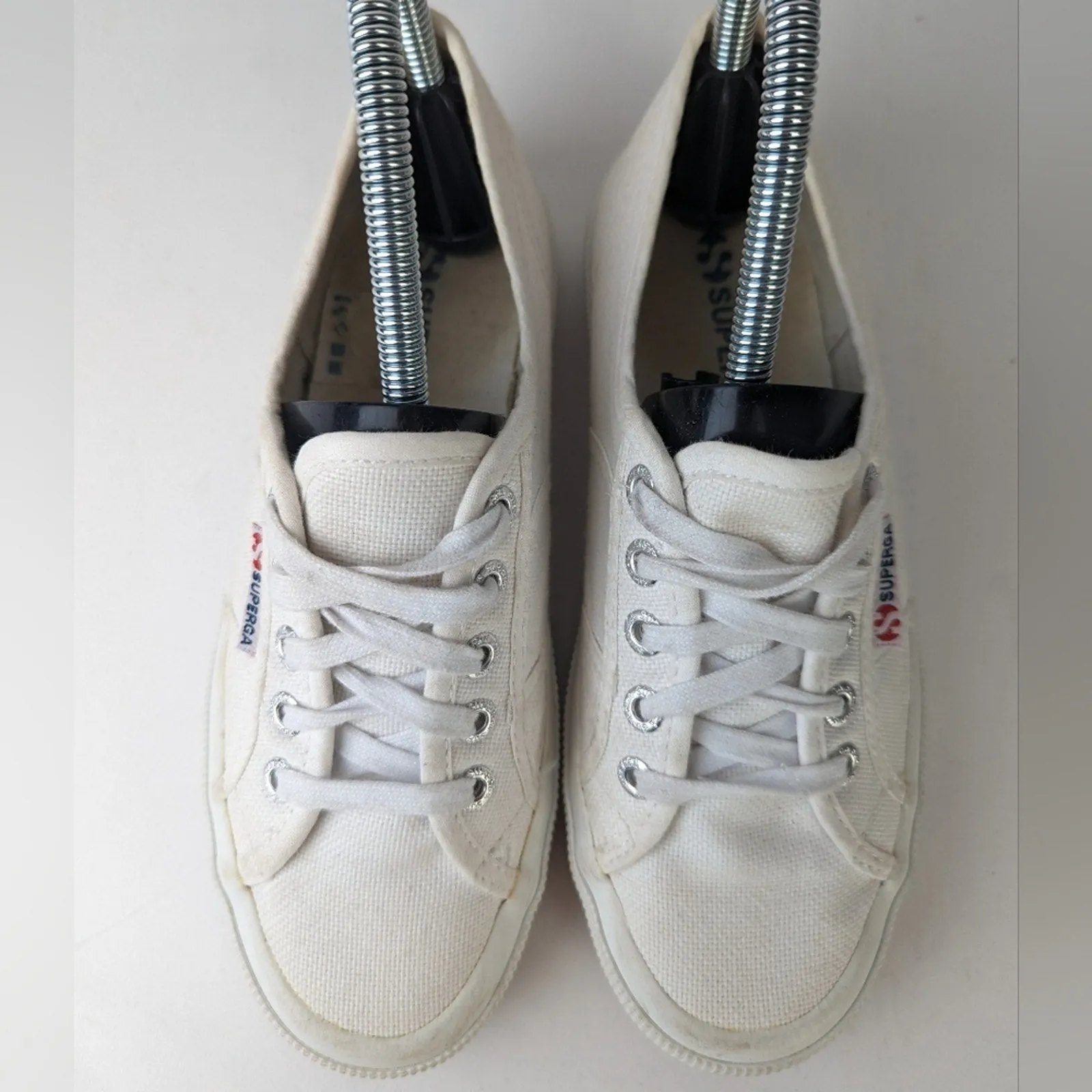 Superga Classic White Lace Up - 6