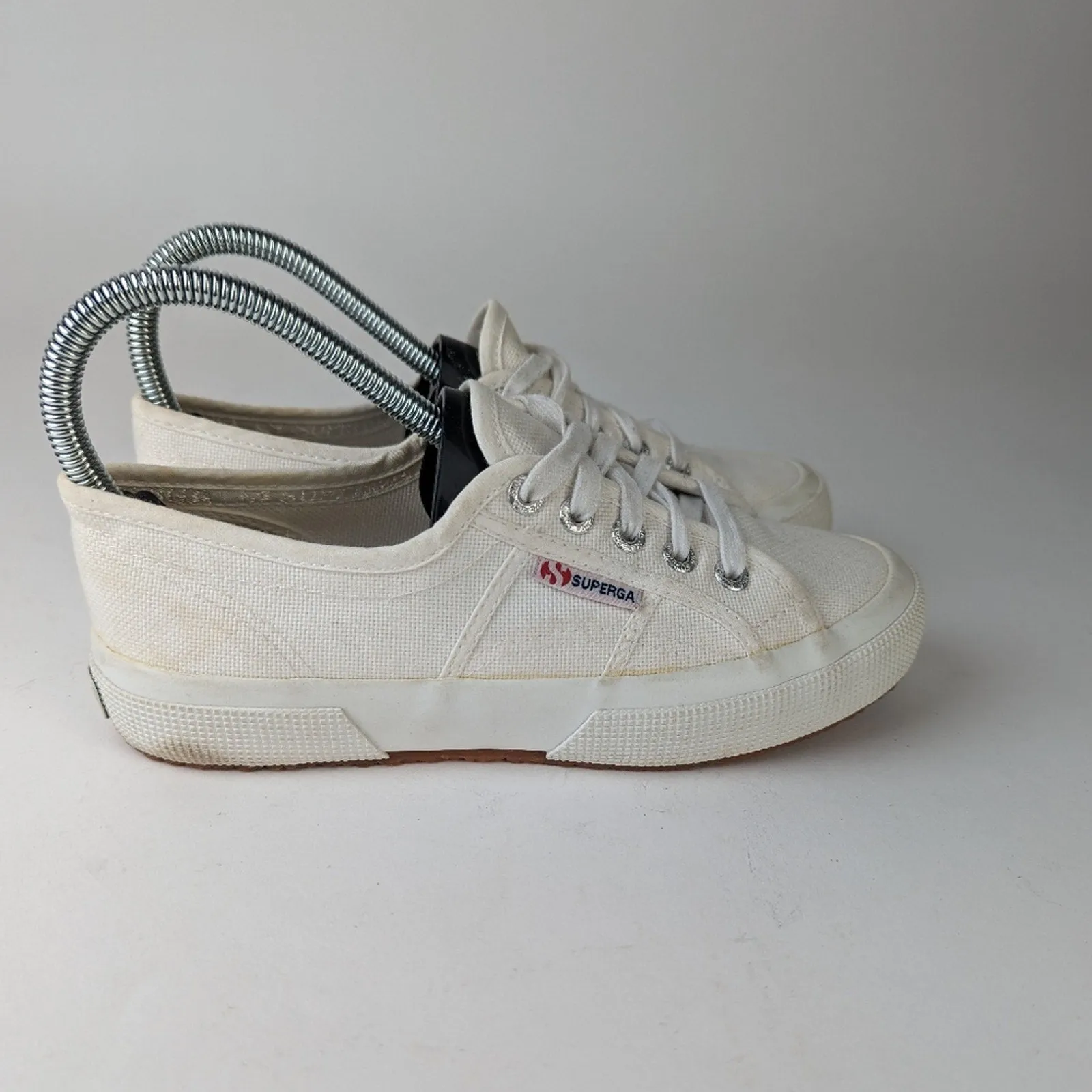Superga Classic White Lace Up - 6